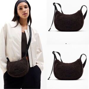 Athleta All About Sherpa Mini Crescent Bag